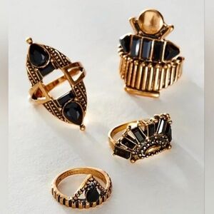 NWOT Free People Rhapsody Ring Set
